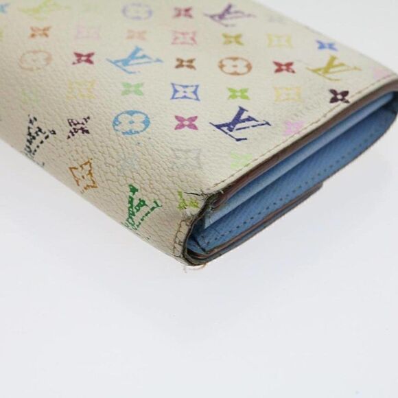 LOUIS VUITTON Multicolor Portefeuille Sarah Long Wallet White - Picture 7 of 12